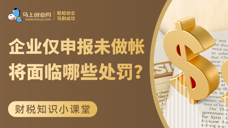 企业仅申报未做帐，企业和法人将面临哪些处罚？